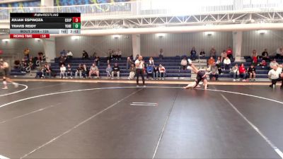 125 lbs Champ. Round 2 - Travis Reidy, York (Neb.) vs Julian Espinoza, Colorado State University - Pueblo