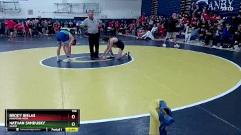 106 lbs Quarterfinal - Nathan Sandusky, Aloha vs Brody Bielas, Mountain View