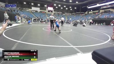 55 lbs Cons. Round 2 - Brett Buchman, El Dorado Wrestling Club vs Boston Brooks, Winfield