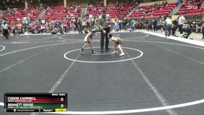 46 lbs Cons. Round 4 - Conor Campbell, Derby Wrestling Club vs Bennett Grose, Ponca City Wildcat Wrestling C