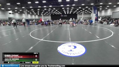 120 lbs 1st Place Match - Zaylyn Woods, Spartan Mat Club vs Ember Zupanc, CrassTrained: Weigh In Club