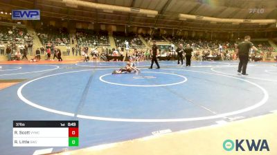 37 lbs Rr Rnd 4 - Ryder Scott, Verdigris Youth Wrestling vs Ryder Little, Salina Wrestling Club