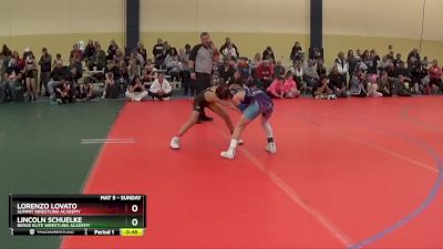 85 lbs Cons. Round 5 - Lincoln Schuelke, Berge Elite Wrestling Academy vs Lorenzo Lovato, Summit Wrestling Academy