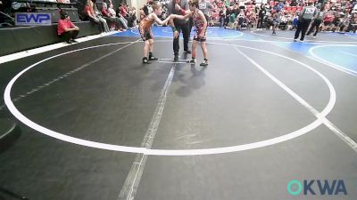 70 lbs Quarterfinal - Driver Baker, Skiatook Youth Wrestling vs Charlie Long, Pawhuska Elks Takedown