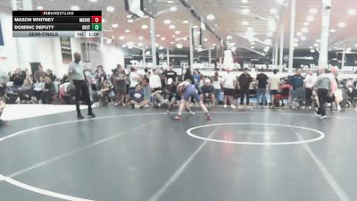 134 lbs Semifinal - Mason Whitney, Mat Assassins Black - HSC vs Dominic Deputy, Team Shutt Mau Mau - HSC
