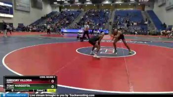 125 lbs Cons. Round 3 - Gregory Villoria, Menlo vs Tony Margiotta, SF State