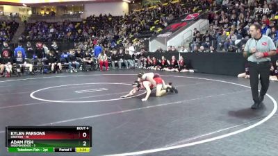 106 lbs Quarterfinal - Kylen Parsons, Creston vs Adam Fish, Independence