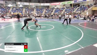 155 lbs Consi Of 16 #2 - Braydon Giggey, Greeley United vs Paul Broussard, Little Warriors