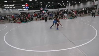 84.7-92.1 lbs Cons. Sub-semis - Piper Gengler, WWC Wrestling vs Londyn Bellamy, Fox Valley Wrestling Club