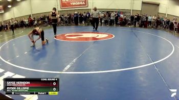 97 lbs Cons. Round 4 - Ryder Gillispie, Bull Island Grappling vs Sayge Herndon, Noke Wrestling RTC