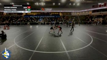 130 lbs Champ. Round 1 - Kayden Johnson, DeKalb vs Michaela Vogel, Iowa City West