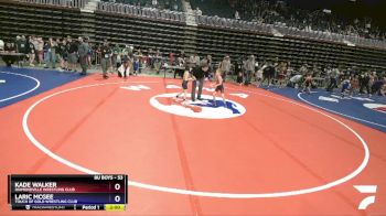 53 lbs Quarterfinal - Kade Walker, Diamondville Wrestling Club vs Laric McGee, Touch Of Gold Wrestling Club