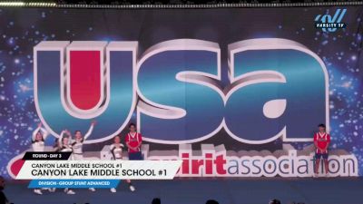 Canyon Lake Middle School #1 - Canyon Lake Middle School #1 [2025 Group Stunt Advanced Day 3] 2025 USA Spirit Natl's/Collegiate Champs/Jr. Natl's