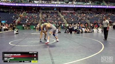 2A 190 lbs Semifinal - Braxton Walker, Randleman vs Ray Laney, Brevard