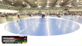 75 lbs Quarterfinal - Brendan Horman, Fox Wrestling Club-AAA vs Treyten Embrey, Team Owls Wrestling Club-AA