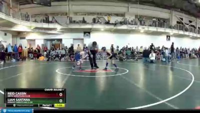 67 lbs Champ. Round 1 - Liam Santana, Hobart Wrestling Club vs Reid Cassin, Reitz Wrestling Club