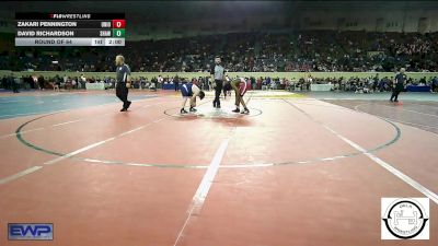 140 lbs Round Of 64 - Zakari Pennington, Union JH vs David Richardson, Shawnee Wrestling