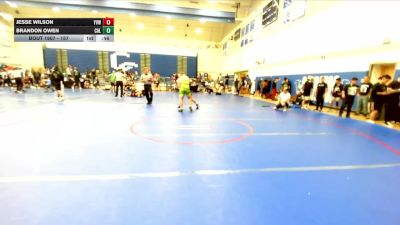 157 lbs Cons. Round 6 - Brandon Owen, Paloma Valley High School vs Jesse Wilson, Yucca Valley Wrestling