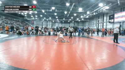 84 lbs Cons. Sub-quarters - Chayton Nielsen, Spring Hills Wrestling vs Caellum Acorn, Deer Park Ironman Wrestling Club