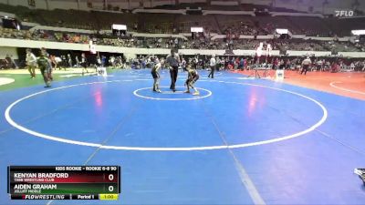 Rookie 6-8 90 Semifinal - Aiden Graham, Jolliff Middle vs Kenyan Bradford, Tabb Wrestling Club