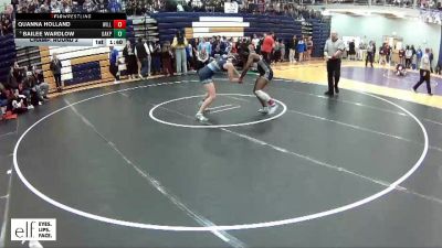 155 lbs. Champ. Round 2 - Quanna Holland, Willard vs Bailee Wardlow, Oak Park