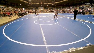 85 lbs Round Of 16 - Maddox Rasavong, Pocola Youth Wrestling vs Michael Evans III, Tulsa Blue T Panthers