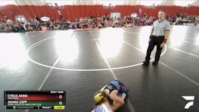 67 lbs Cons. Round 3 - Gionni Zapf, Alber Athletics Wrestling Club vs Cyrus Akins, Wisconsin