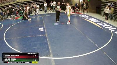 130 lbs Cons. Round 3 - Asher Bohn, Emery All-Stars vs Asher Navratil, Athlos Wrestling