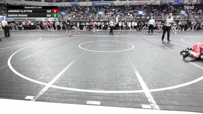155 lbs Quarterfinal - Andrew Clayton, Central Kentucky Wrestling Academy vs Baron Rosas, Maize Wrestling Club