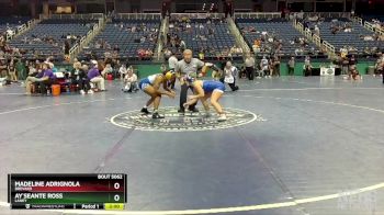 145 lbs Champ. Round 1 - Madeline Adrignola, Brevard  vs Ay`Seante Ross, Laney