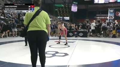 150 lbs Cons. Sub-rd Of 64 - Luke Steffens, Missouri vs Bode Hazlett, Montana