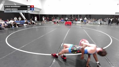 126 lbs Cyrus Woodberry, Team Michigan - Red vs Landen Modica, Team Louisiana