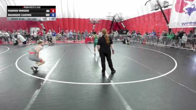 100 lbs Cons. Sub-quarters - Parker Wingen, Jackrabbit Wrestling Academy vs Maurizio Castro, Gomez Wrestling RTC