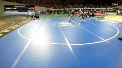 2A/1A Boys 120 1st Place Match - James Conn, Illinois Valley Boys vs Justin Kilman, Colton Boys