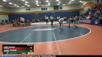 157 lbs Cons. Semi - Ronny Massari, Elmhurst vs Cade Zeamer, Wheaton