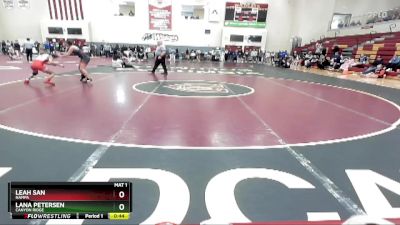 107 lbs Cons. Round 5 - Leah San, Nampa vs Lana Petersen, Canyon Ridge