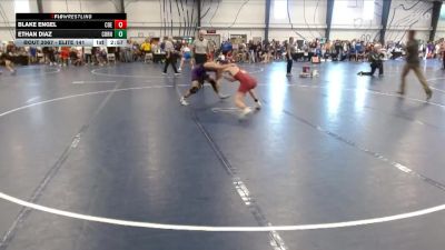 Elite 141 lbs Cons. Round 3 - Ethan Diaz, Cornell College vs Blake Engel, Coe
