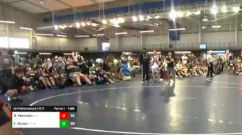 195 lbs 2nd Wrestleback (16 Team) - Eli Brown, Storm Center vs David Mercado, Gulf Coast Elite