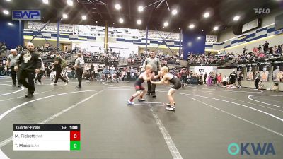 70 lbs Quarterfinal - Mason Pickett, Shelton Wrestling Academy vs Tucker Moss, Blanchard Wrestling Club