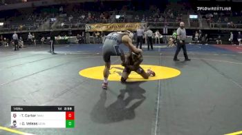 149 lbs Quarterfinal - Ty'Rae Carter, Texas A&M University vs Daniel Veleas, University Of Connecticut