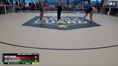 JV-21 lbs Round 2 - Skyler Bickford, Cedar Rapids Kennedy vs Nick Parker, Burlington Notre Dame