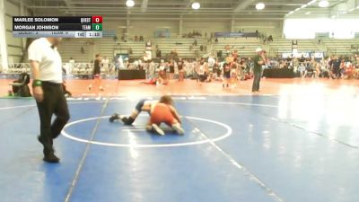 120 lbs Consi Of 4 - Marlee Solomon, Quest School Of Wrestling Girls - HSG vs Morgan Johnson, Team RJN Green - HSG