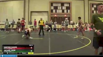 130 lbs Round 4 (6 Team) - Santino Danise, Bitetto Trained vs Michael Hade, Olympic White