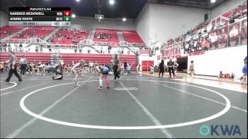 64-70 lbs Rr Rnd 1 - Kadence McDowell, Noble Takedown Club vs Averie White, Murray County Takedown Club