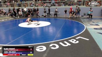 115 lbs 3rd Place Match - Cora Velasco, Juneau Youth Wrestling Club Inc. vs Elsie Conant, Marathon Wrestling Club