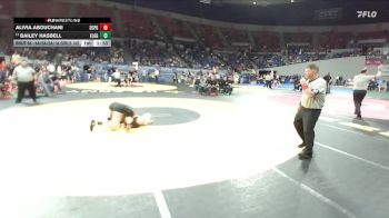4A/3A/2A/1A Girls 145 Quarterfinal - Bailey Hasbell, Elgin Girls vs Alivia Abouchani, Scappoose Girls
