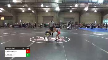 52 lbs Consolation - Jre Whitford, Team Pride Academy vs Lorenzo Flores, Unattatched