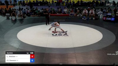 100 lbs Quarters - Loc Webber, OH vs Drew Dawson, OR