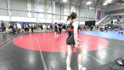 130 lbs Quarters - Ceci Rosas, Scrap Yard Garage Wrestling vs Rosaliyah Laie, Snoqualmie Valley Wrestling Club