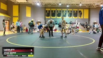 136 lbs Round 1 - Ethan George, SGAC Devil Dogs vs Carter Seto, Harris County